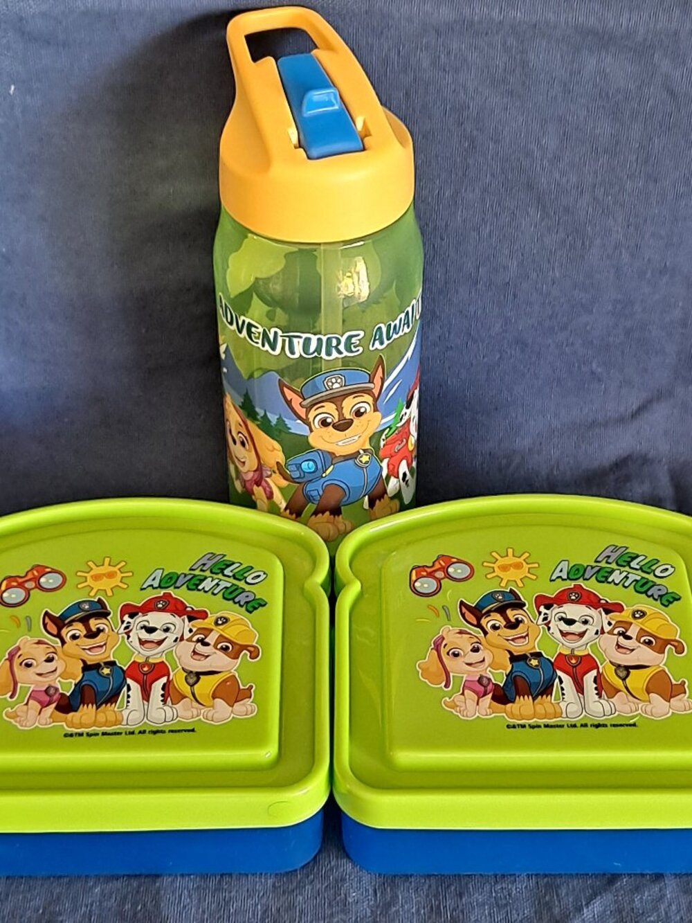 Lot PAW PATROL SANDWICH HOLDERS & Drink CUP Kids lunch box bread Container